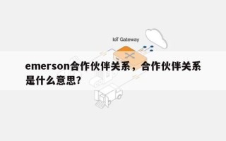 emerson合作伙伴关系，合作伙伴关系是什么意思？